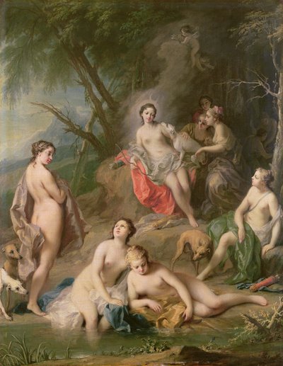 Diane se baignant avec ses nymphes - Jacopo Amigoni